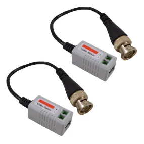 1-Channel Passive Video Balun Transceiver for UTP CAT5 Cables (pair)