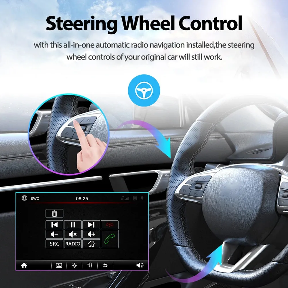 1 Din Car Mp5 Player 7-inch Manual Retractable Touch Screen