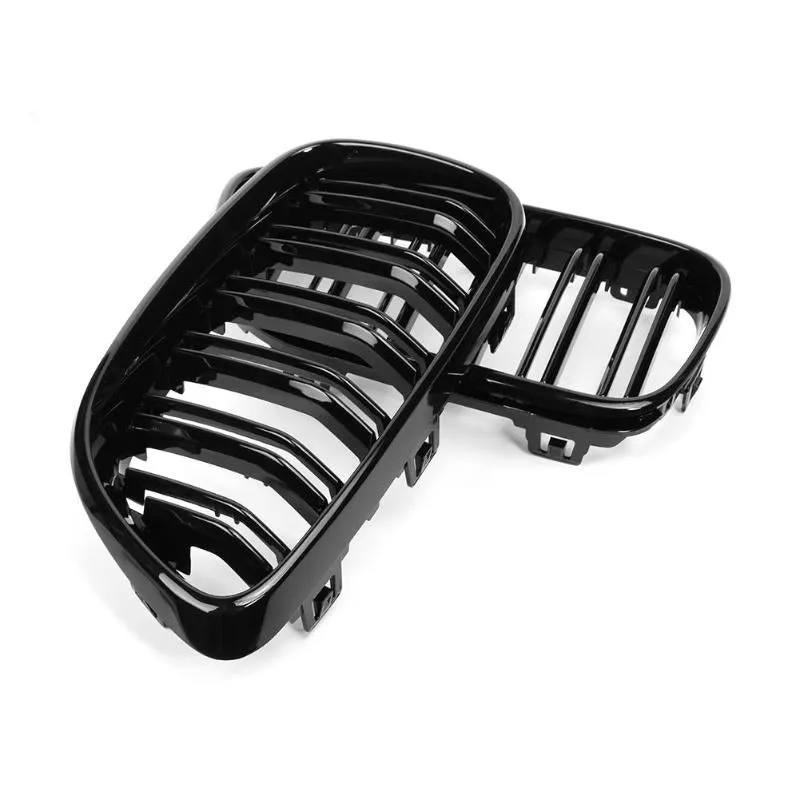 1 Pair Gloss Black Car Front Bumper Kidney Grill Grilles for 2 Series F22 F23 F87 M2 Car Styling Auto Accessory Bumper Grilles