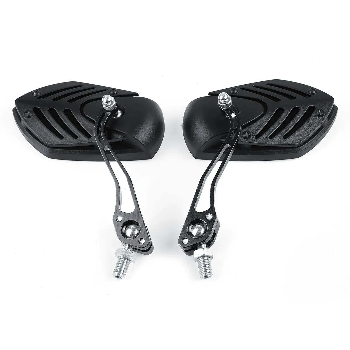 10Mm Universal Motorcycle Aluminum Rod Rearview Side Mirrors Sportbike for Honda