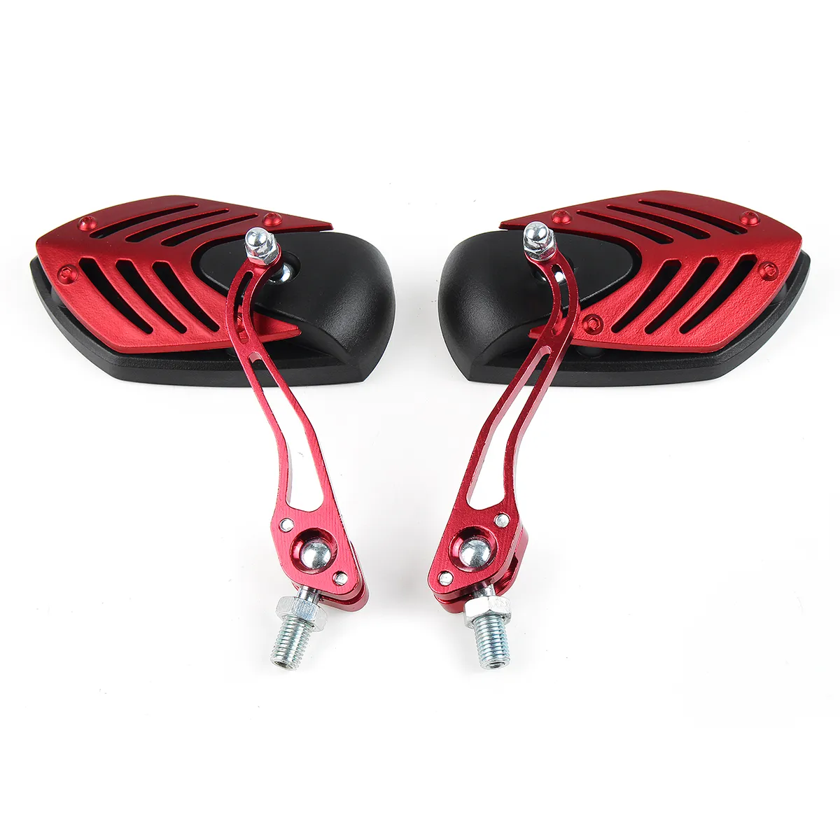 10Mm Universal Motorcycle Aluminum Rod Rearview Side Mirrors Sportbike for Honda