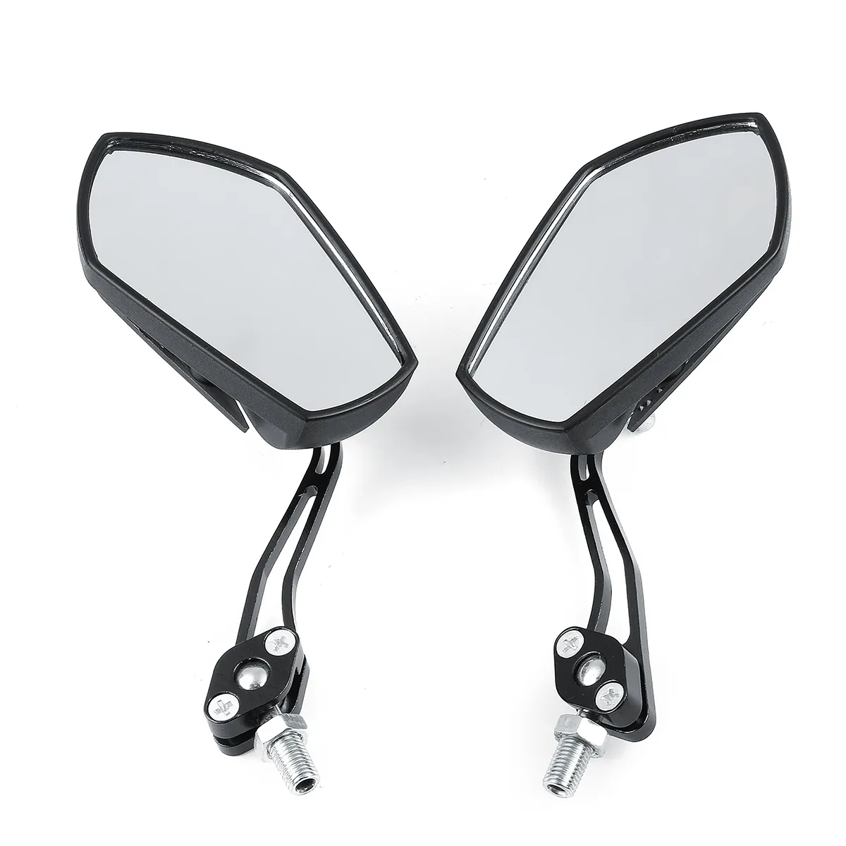 10Mm Universal Motorcycle Aluminum Rod Rearview Side Mirrors Sportbike for Honda