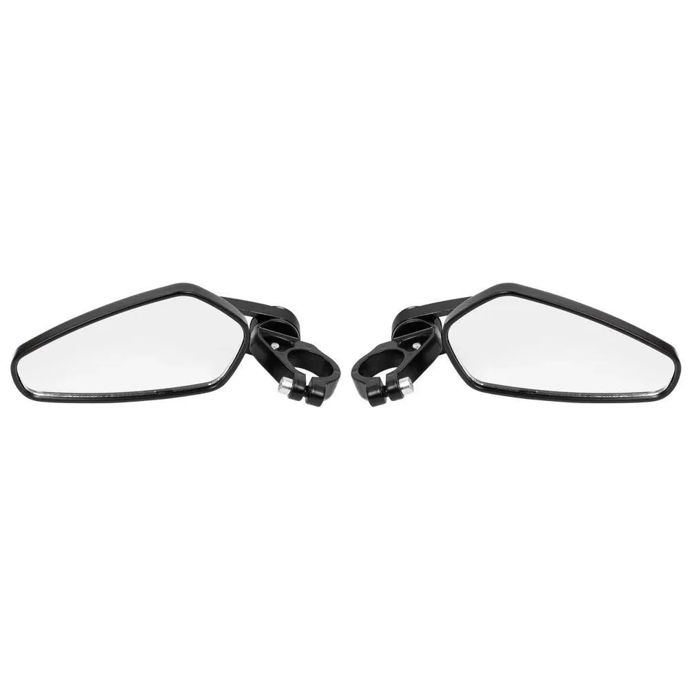 1Pairs Aluminum Bar End Side Rearview Mirror Universal Electric