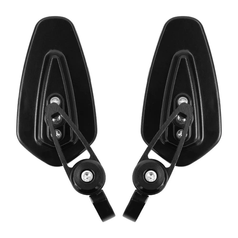 1Pairs Aluminum Bar End Side Rearview Mirror Universal Electric