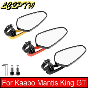 1Pairs Aluminum Bar End Side Rearview Mirror Universal Electric