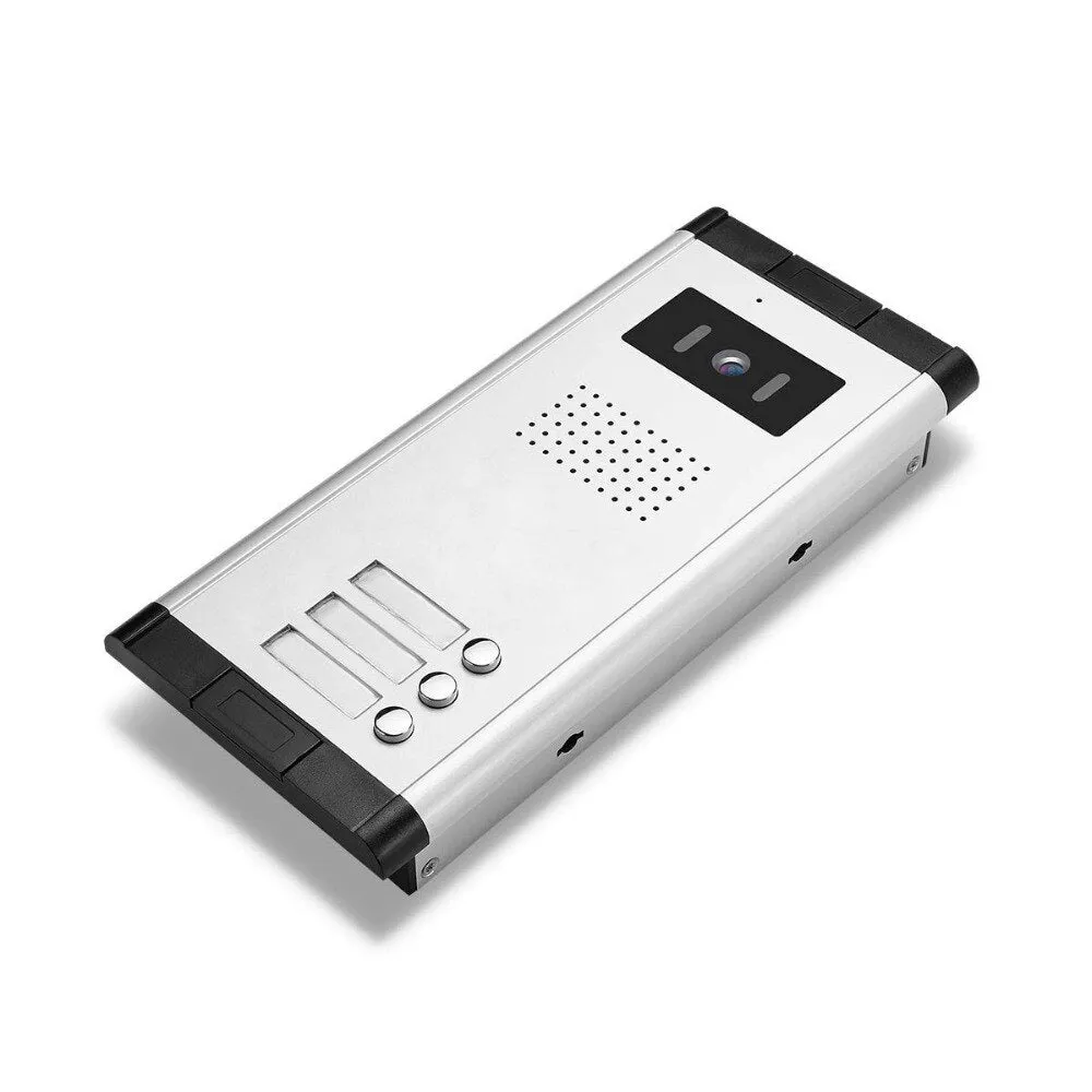 2 - 4 Units Apartment Video Doorphone Intercom System 7 inch Monitor Video Doorbell  Night Vision Waterproof for Home Security