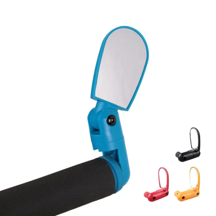 2 Pairs Adjustable Bicycle Flat Rearview Mirror Cycling Accessories(Red)