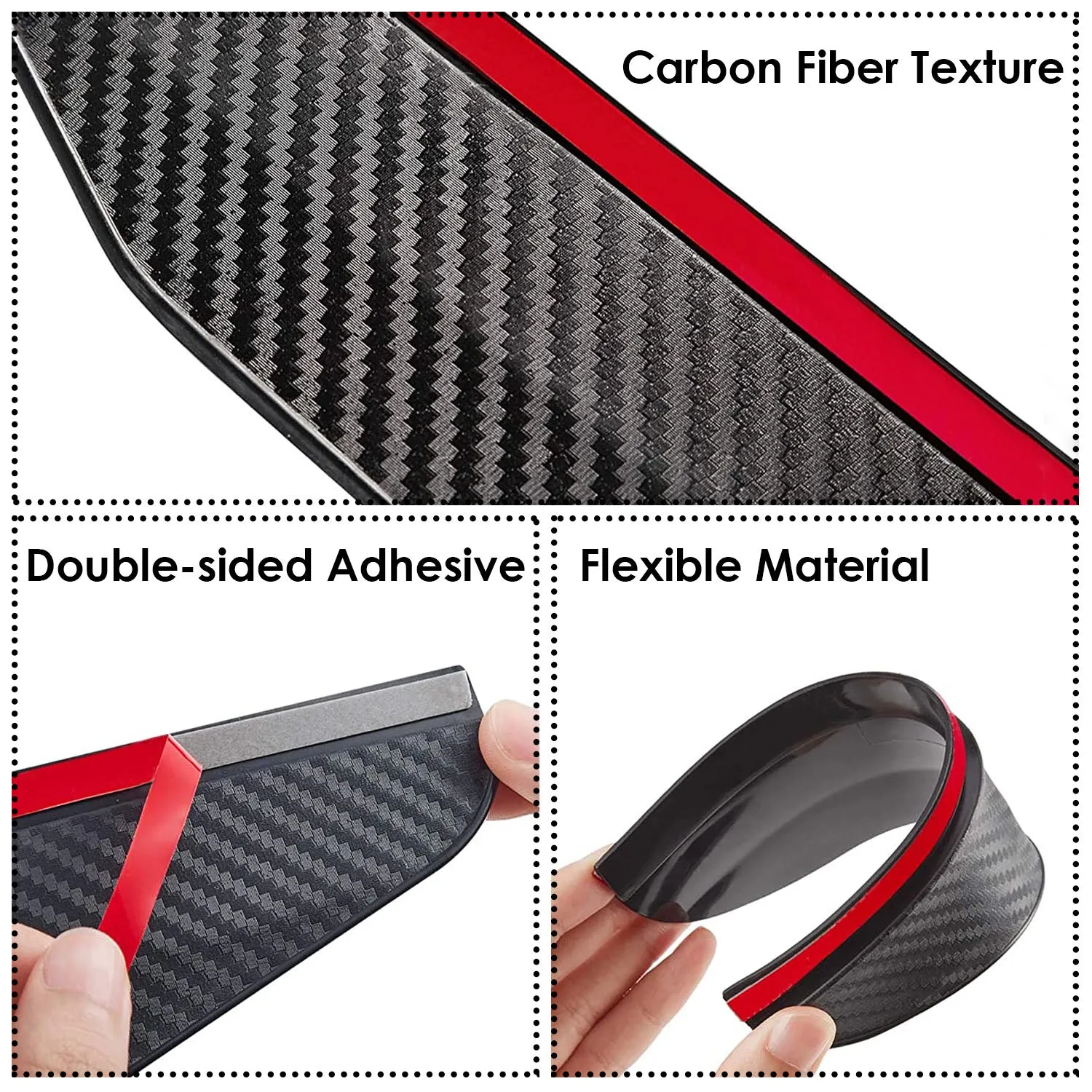 2-Pieces: Car Side Mirror Rain Guard