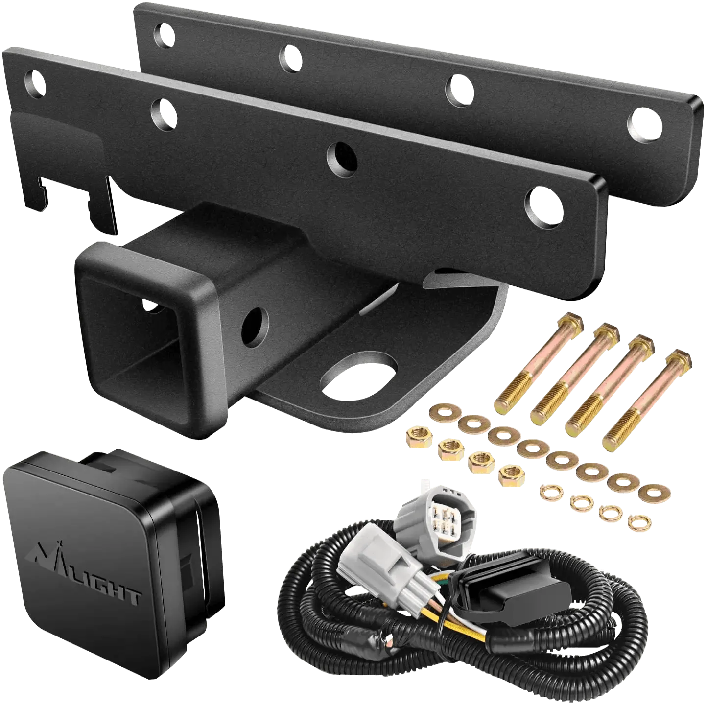 2007-2018 Jeep Wrangler JK 4Door 2Door Unlimited 2 Inch Rear Bumper Tow Trailer Hitch