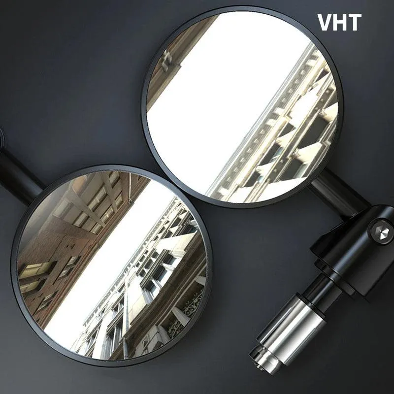 2pcs 1Pair Motorcycle Rearview Handle Bar End Mirrors Moto Accessories 16mm Universal Motorbike Handlebar Round 7/8" Handle Bar