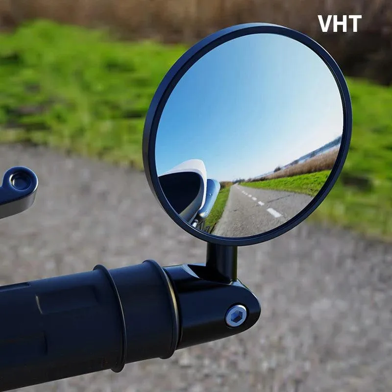2pcs 1Pair Motorcycle Rearview Handle Bar End Mirrors Moto Accessories 16mm Universal Motorbike Handlebar Round 7/8" Handle Bar