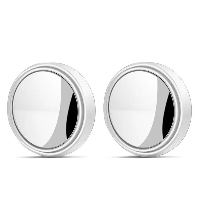 2Pcs 360 Degree Rotation Round Convex Rearview Blind Spot Car Mirrors