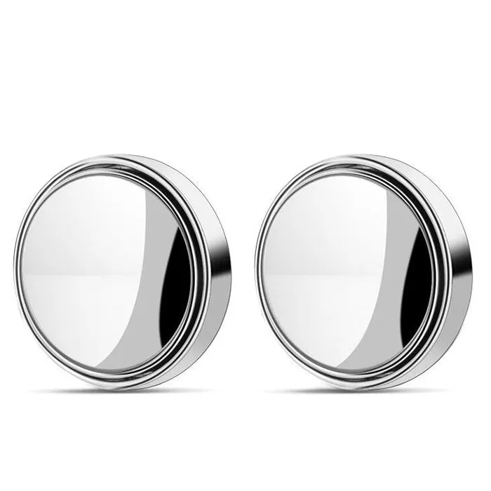 2Pcs 360 Degree Rotation Round Convex Rearview Blind Spot Car Mirrors