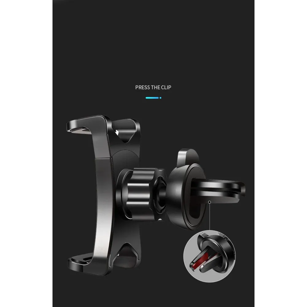 3 in 1 Car GPS Smartphone Holder: Dashboard / Visor Clamp   AC Grid Clip for Samsung Galaxy Camera GC100 - Black