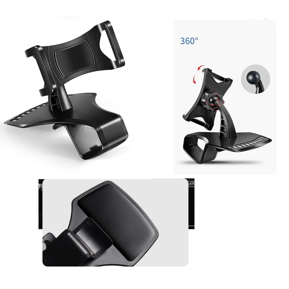 3 in 1 Car GPS Smartphone Holder: Dashboard / Visor Clamp   AC Grid Clip for Samsung Galaxy Camera GC100 - Black