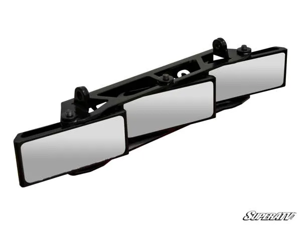 3 PANEL REAR VIEW MIRROR WITH 1.75' CLAMPS