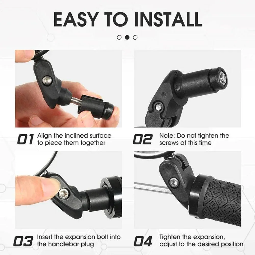 360 Rotate Bicycle Rearview Mirror Safety Cycling Rear View Mirror Bike Accessories For MTB Bike Handlebar Mirrors