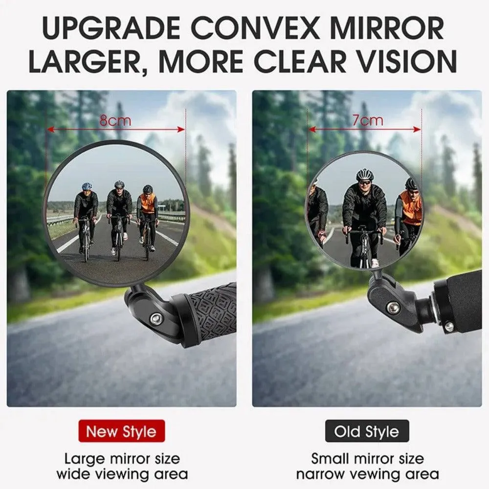 360 Rotate Bicycle Rearview Mirror Safety Cycling Rear View Mirror Bike Accessories For MTB Bike Handlebar Mirrors