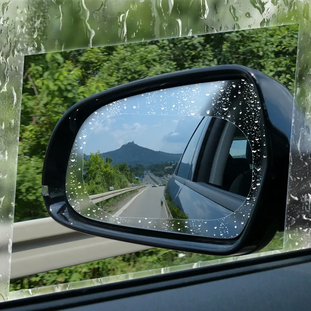 4PCS Car Rearview Mirrors and Windows Anti-Rain/Anti-fog Film