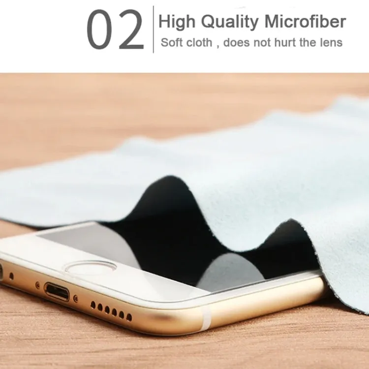 5pcs /Set Suede Glasses Cleaning Cloth Computer Cell Phone Screen Cleaning Wipe 14.5 x 17.5cm(Random Color)
