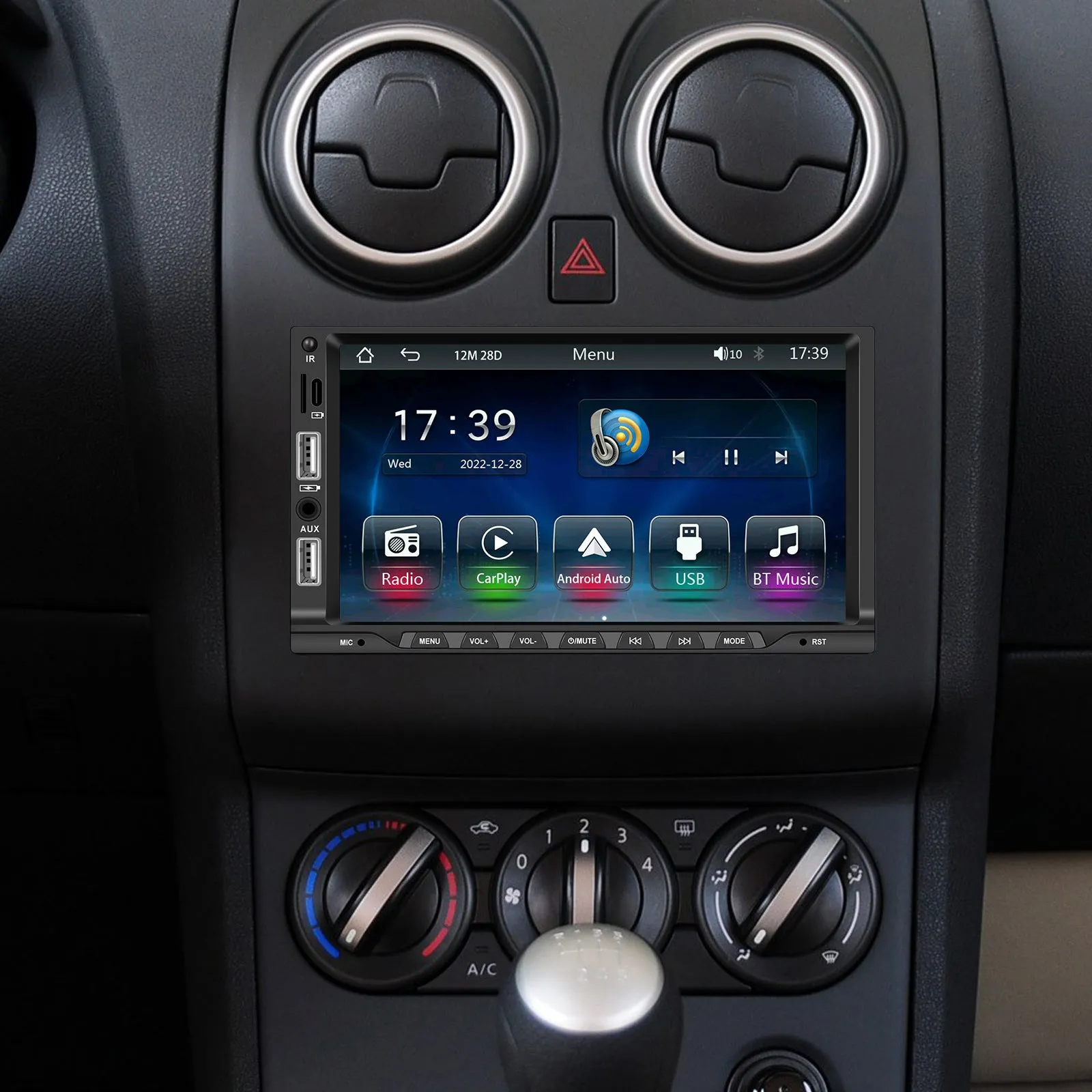 7-inch 2 Din Car Radio Bluetooth 5.1 Hands-free Mp5 Player for