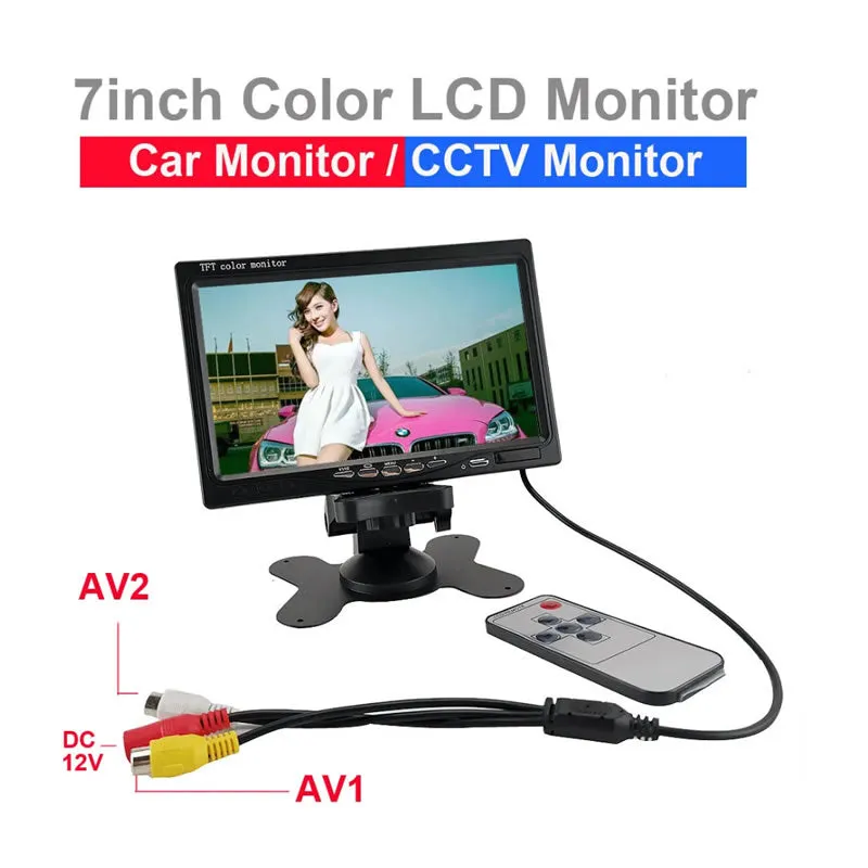 7 inch High Resolution TFT Car Rear View Camera Monitor CTC-592-7