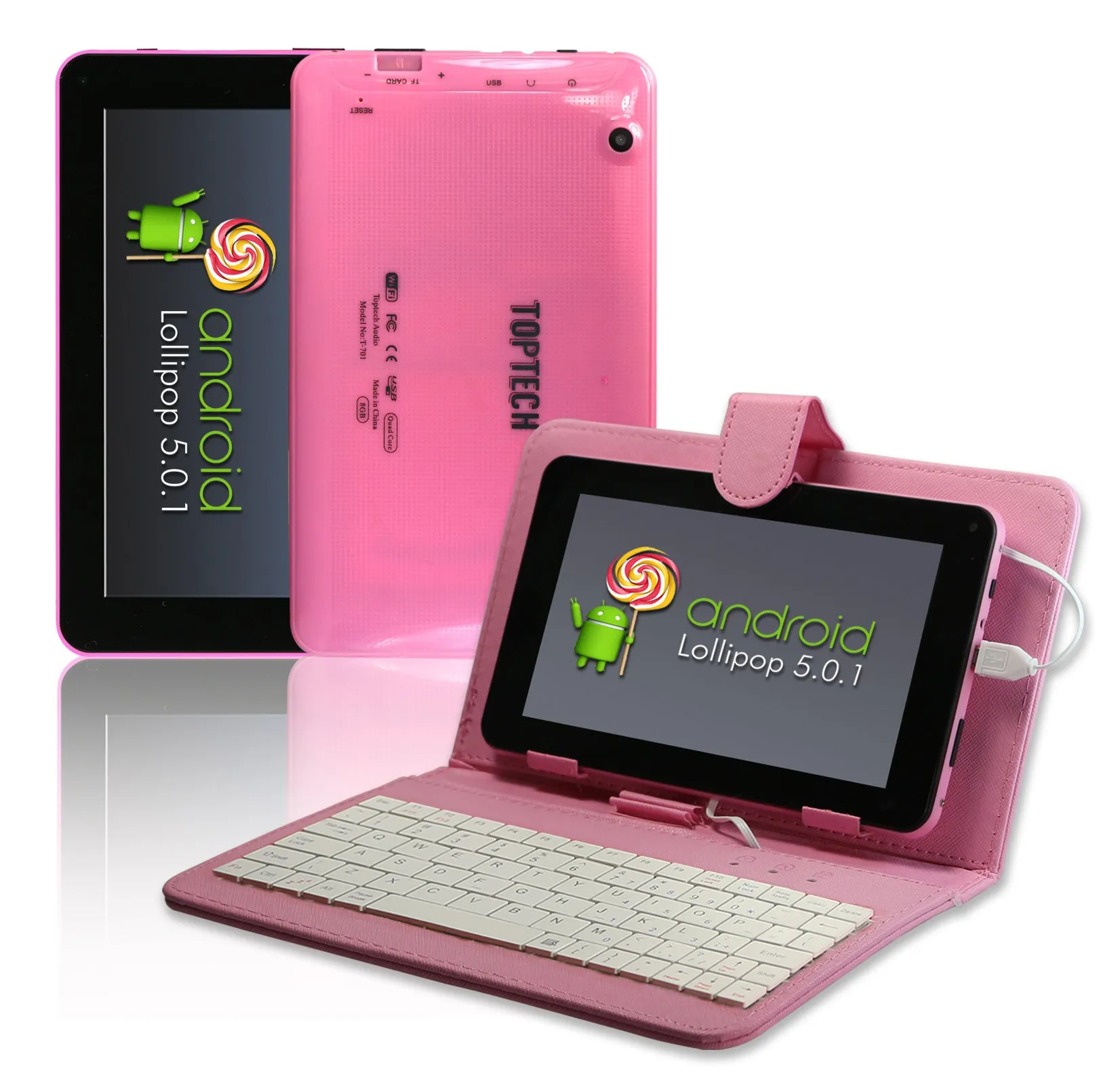 7-Inch Tablet PC with Capacitive Touch Screen and Dual Cameras