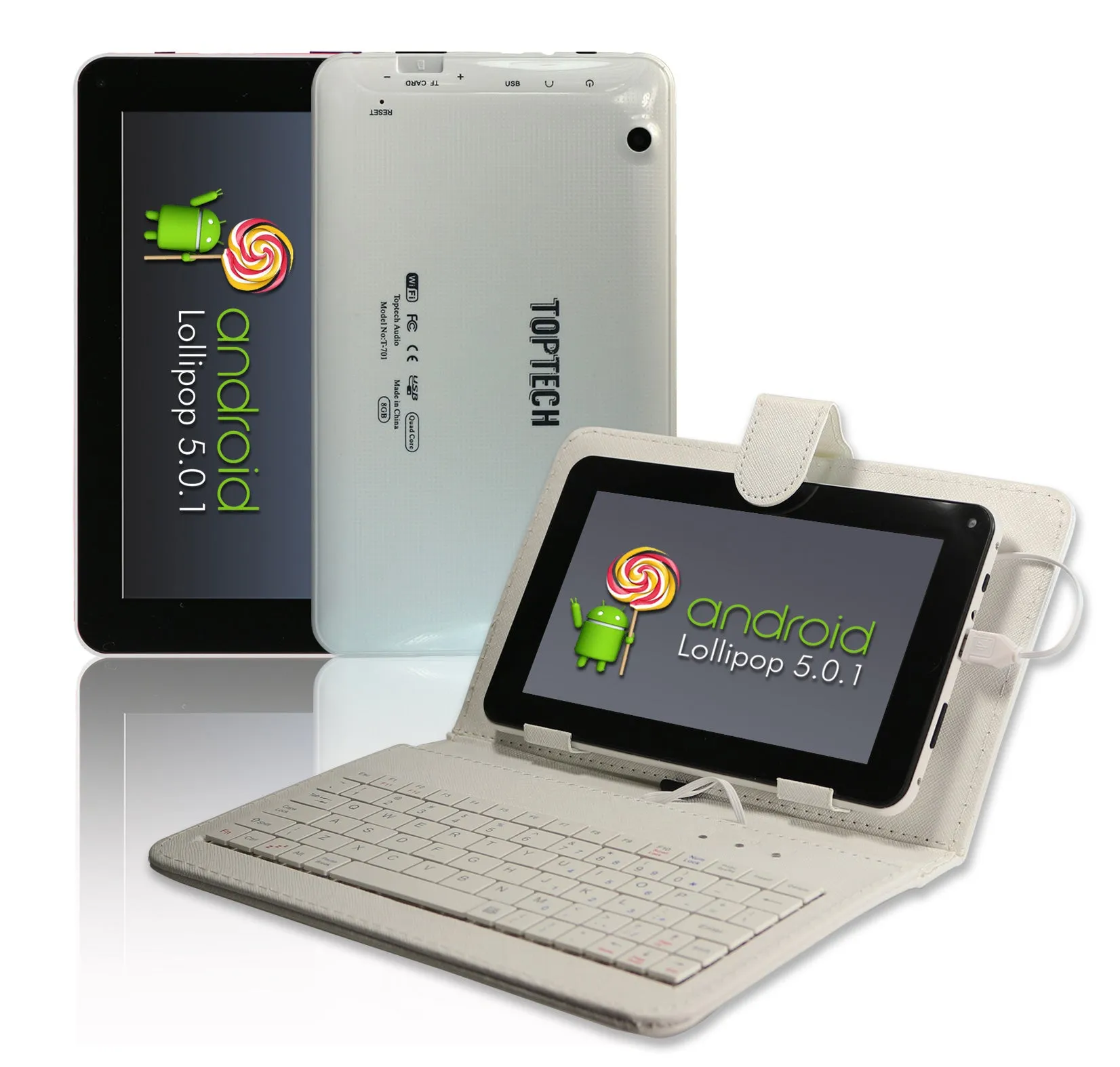 7-Inch Tablet PC with Capacitive Touch Screen and Dual Cameras