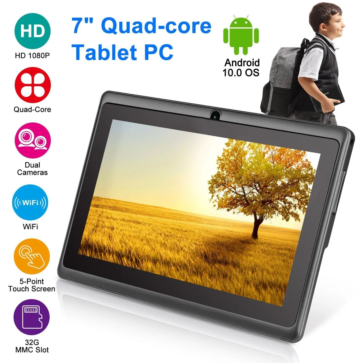 7" Touchscreen Wi-Fi Android Tablet