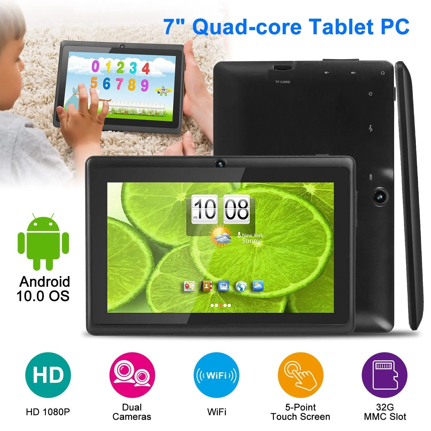 7" Touchscreen Wi-Fi Android Tablet