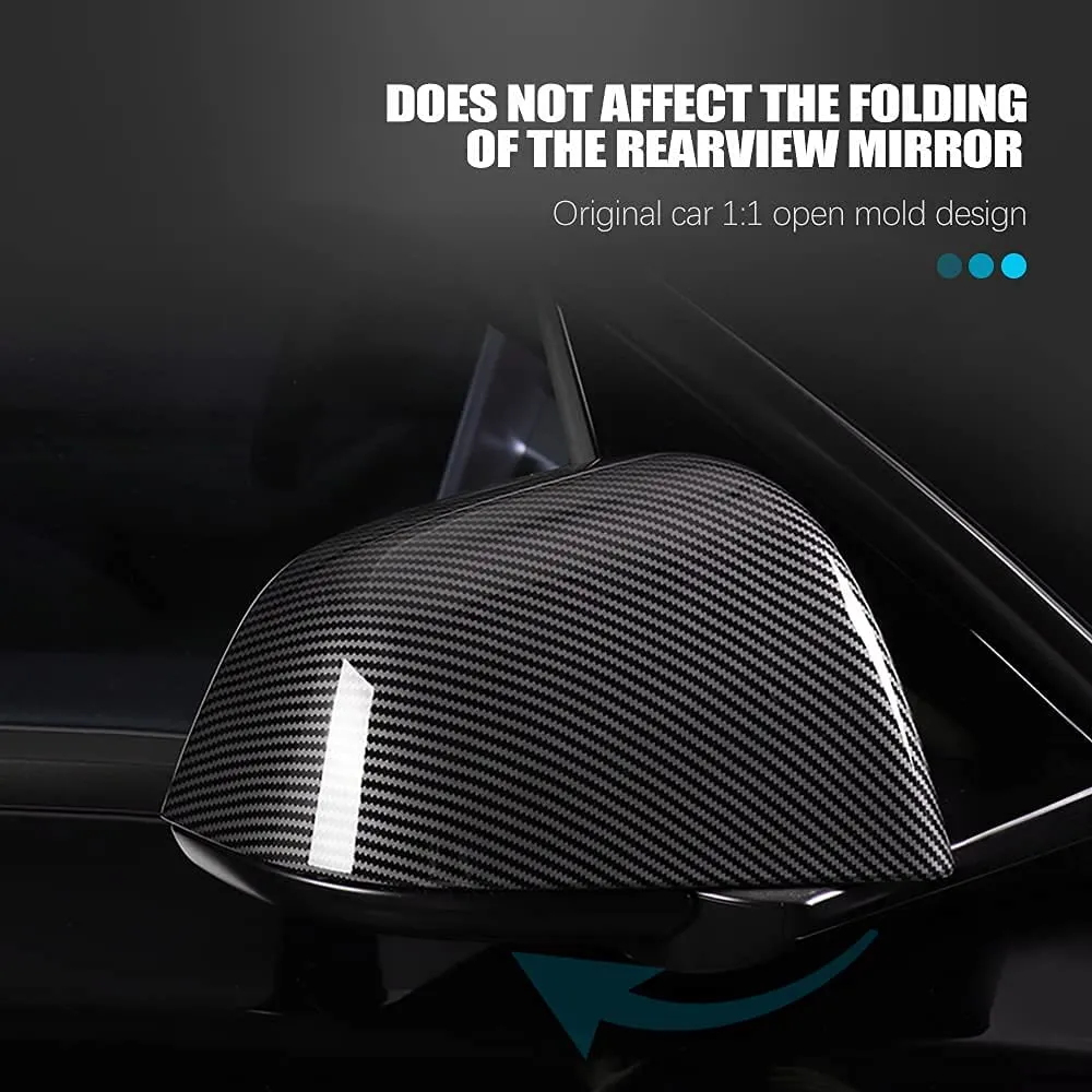 ABS Mirror Cover for Tesla Model 3 / Y 2020-2024