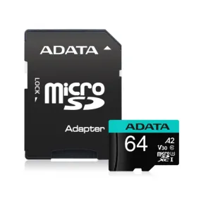 Adata Premier Pro 64GB micro SD Card CL10 UHS-I U3 V30