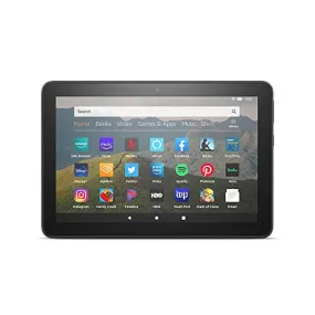 All-new Fire HD 8 tablet, 8" HD display, 32 GB, designed for portable entertainment, Black