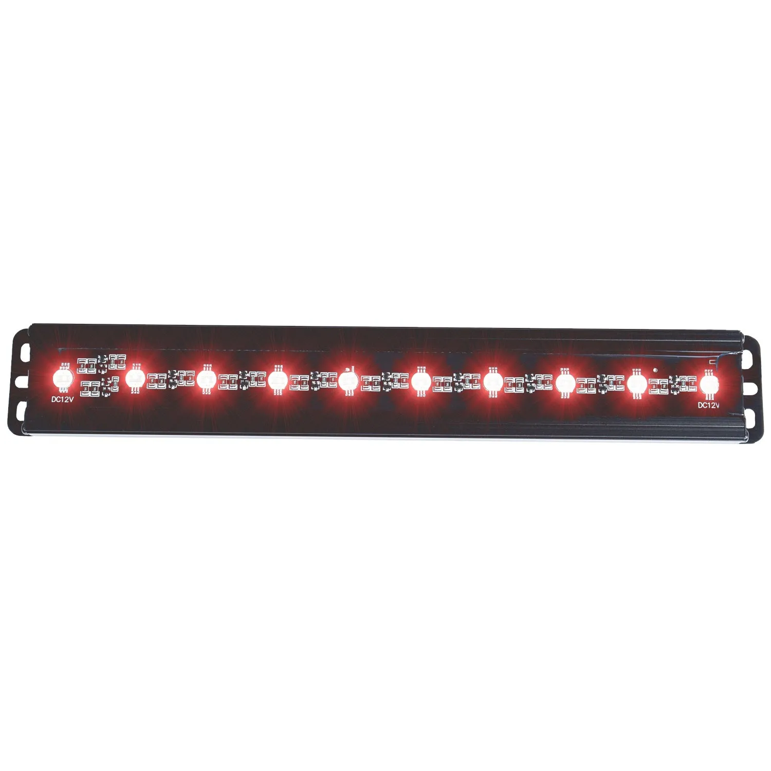 Anzo USA 861152 Slimline LED Light Bar; 12 in.; 10 LEDs; Red LEDs;