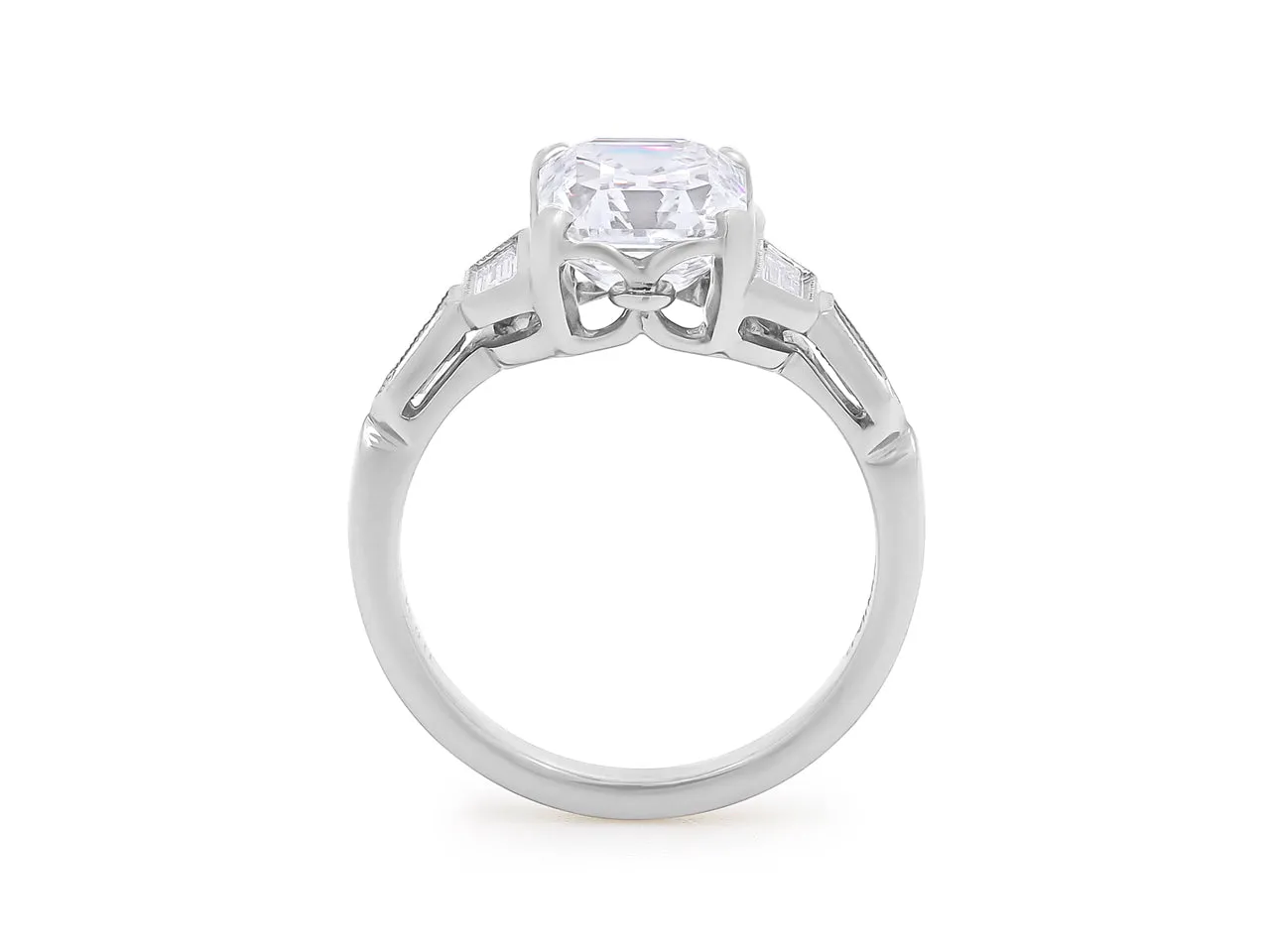 Asscher Cut Diamond Ring, 3.02 carats D/VVS-2, in Platinum