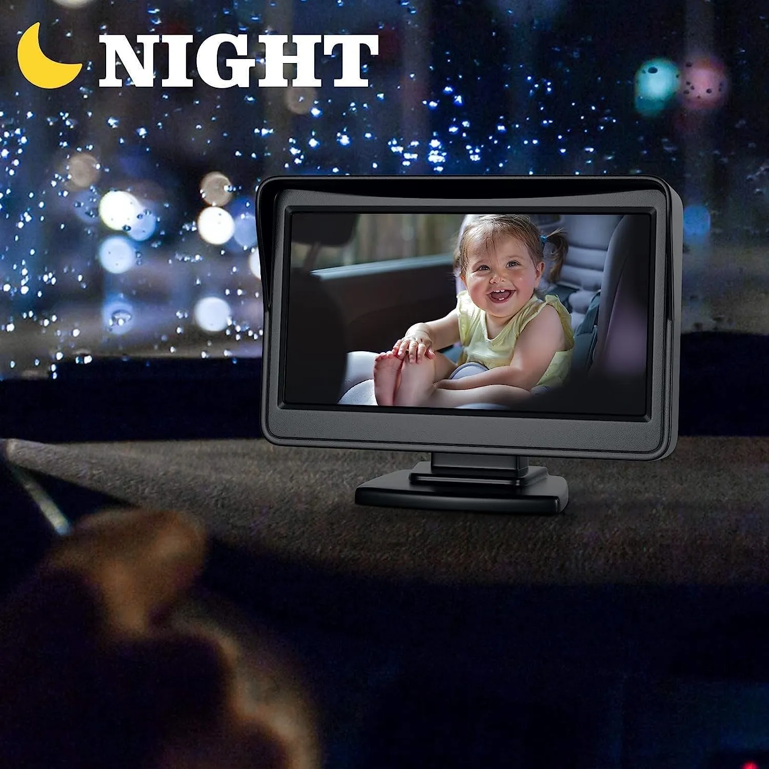 Baby Mirror for Car, Back Seat Baby Car Camera with Night Vision, View Infant in Rear Facing Seat with 4.3-Inch HD Display, Observe the Baby'S Every Move at Any Time While Driving