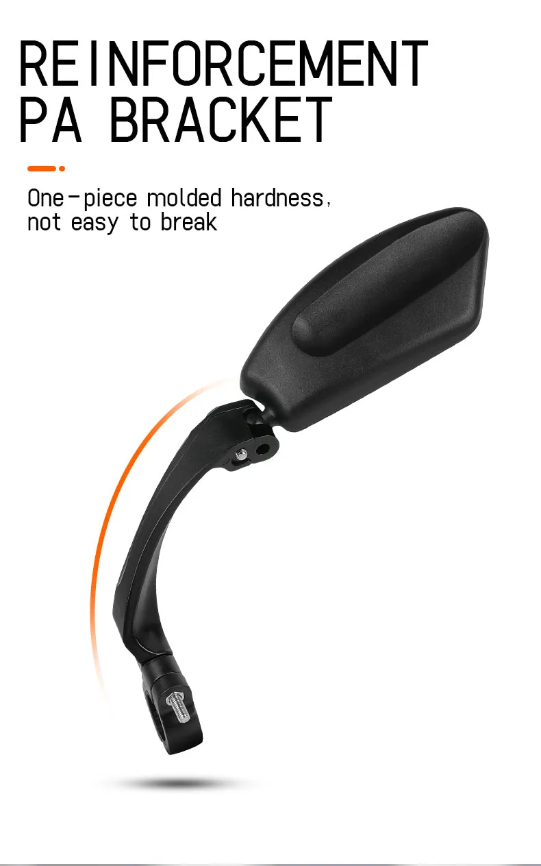 Bike Mirrors Clear Wide Range