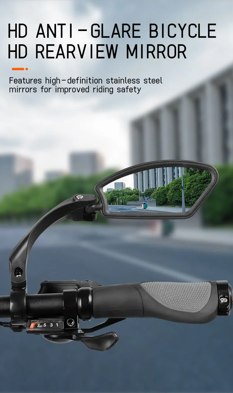 Bike Mirrors Clear Wide Range
