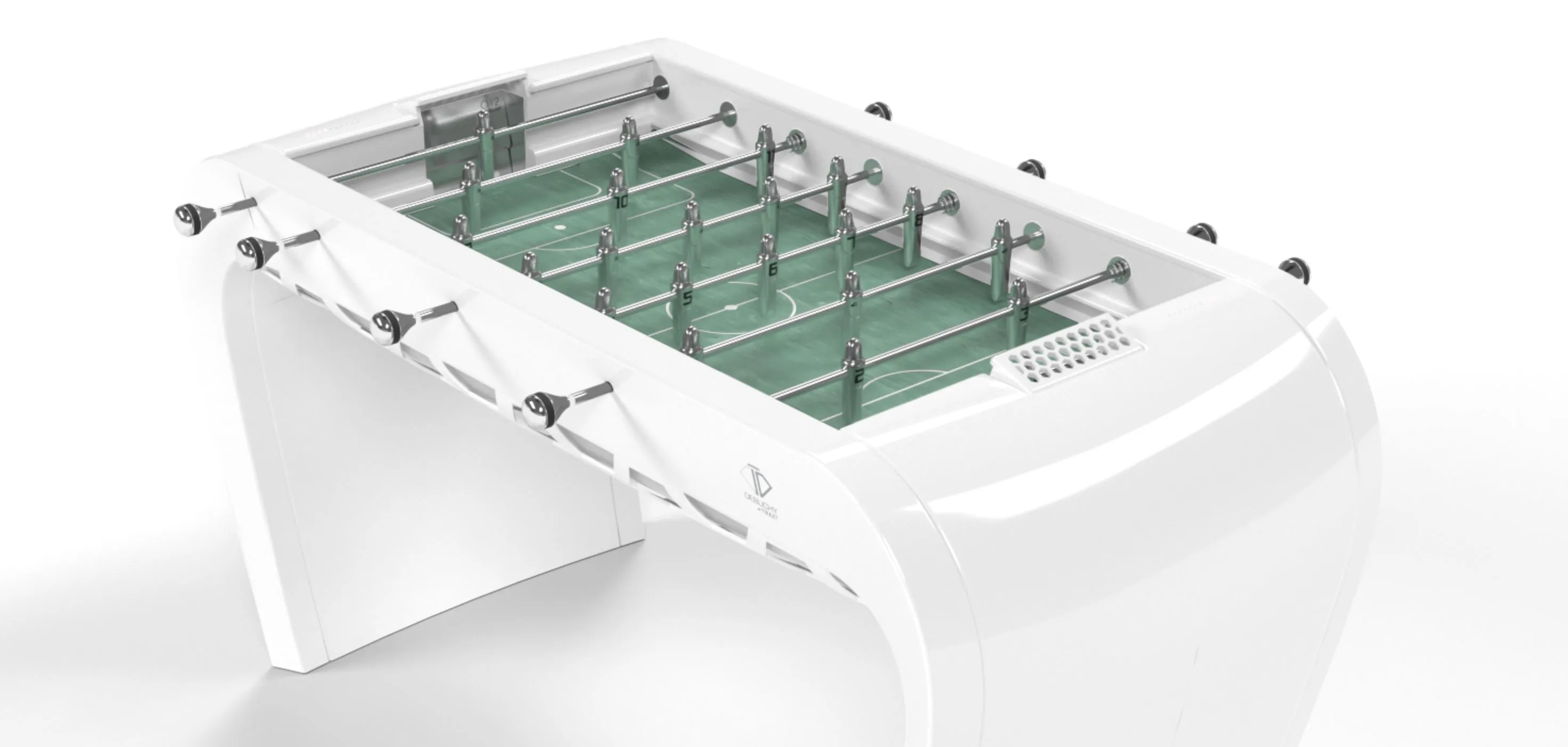 Blackball Contemporary White Design Football Table