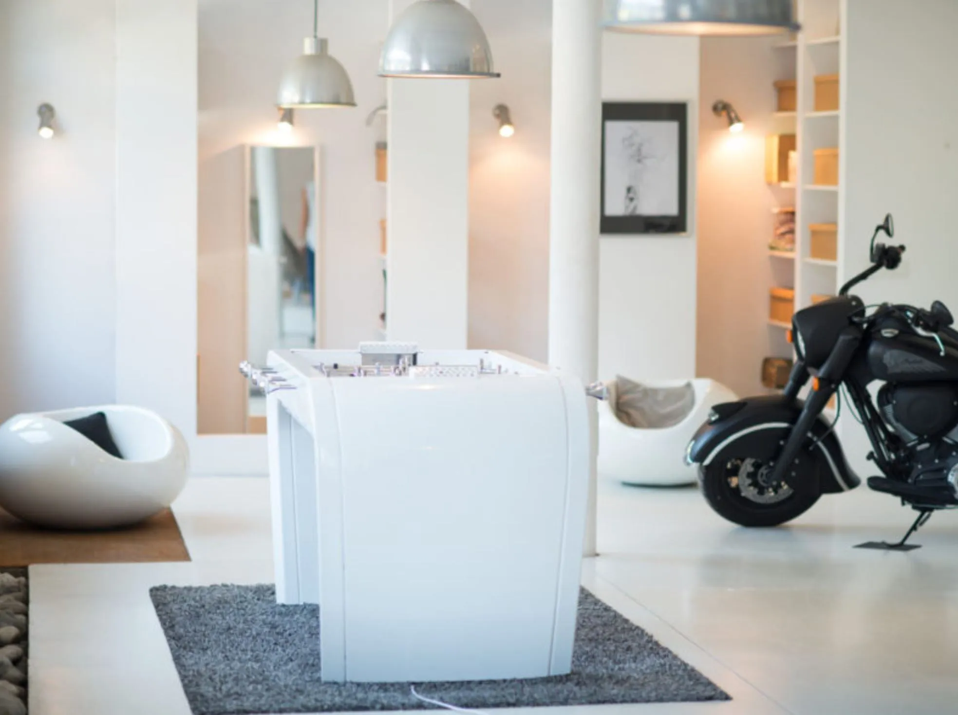 Blackball Contemporary White Design Football Table