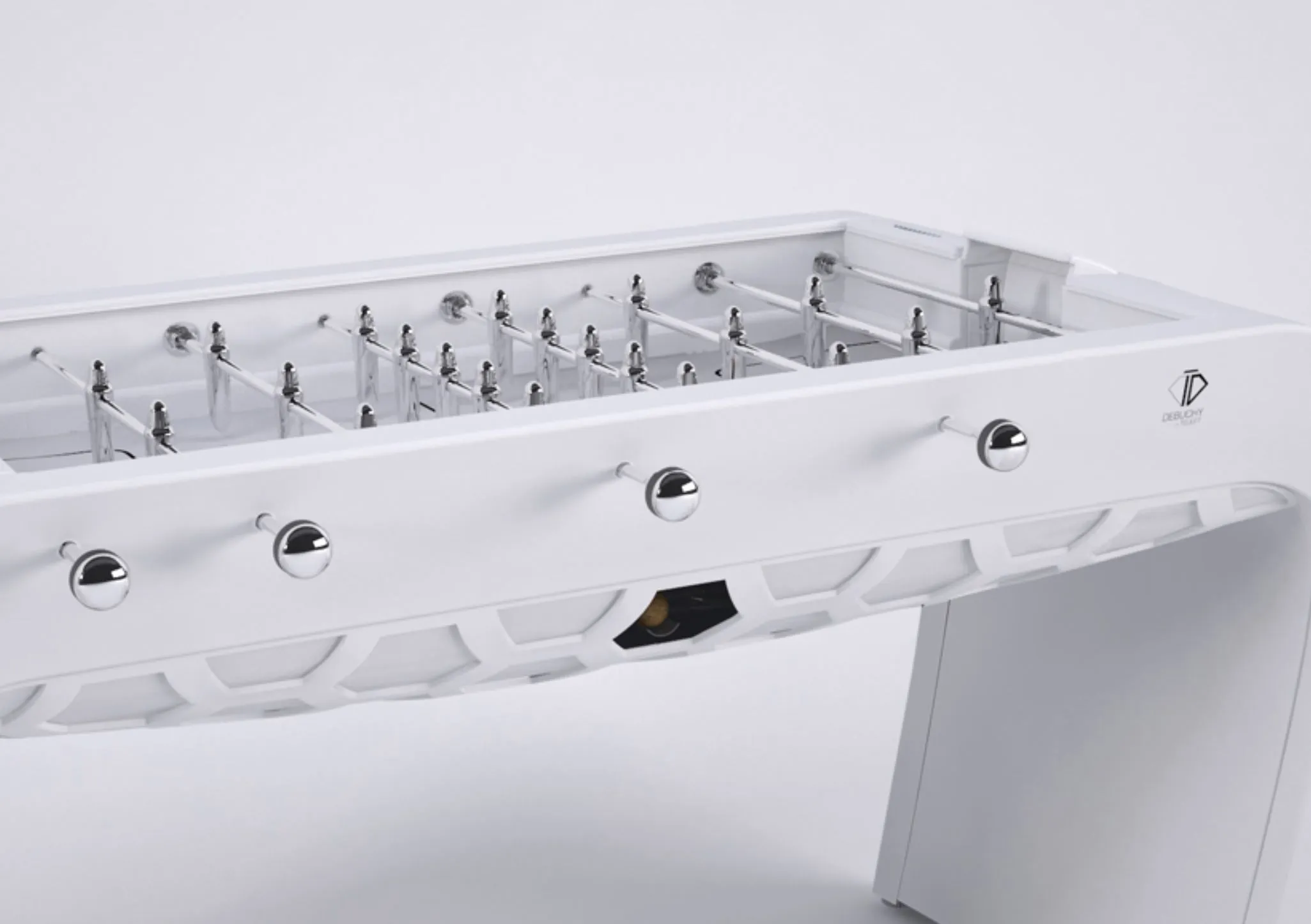Blackball Contemporary White Design Football Table