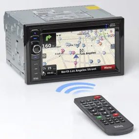 BOSS Audio Systems BV9386NV Navigation - Double Din GPS, Bluetooth Audio and Hands-Free Calling, 6.2 Inch Touchscreen LCD Monitor, MP3, CD, DVD Player, USB SD Ports, AUX Input, AM FM Radio Receiver