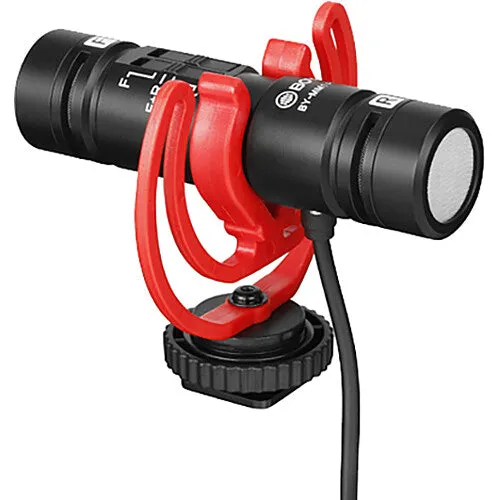 Boya BY-MM1 Pro Dual-Capsule Condenser Shotgun Microphone for Cameras, iPhone, Android Smartphone, Tablet, Camcorder, PCs, 2 Person Recording