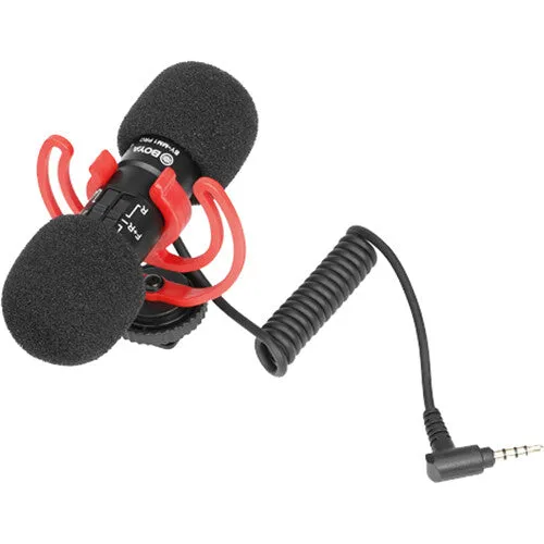Boya BY-MM1 Pro Dual-Capsule Condenser Shotgun Microphone for Cameras, iPhone, Android Smartphone, Tablet, Camcorder, PCs, 2 Person Recording