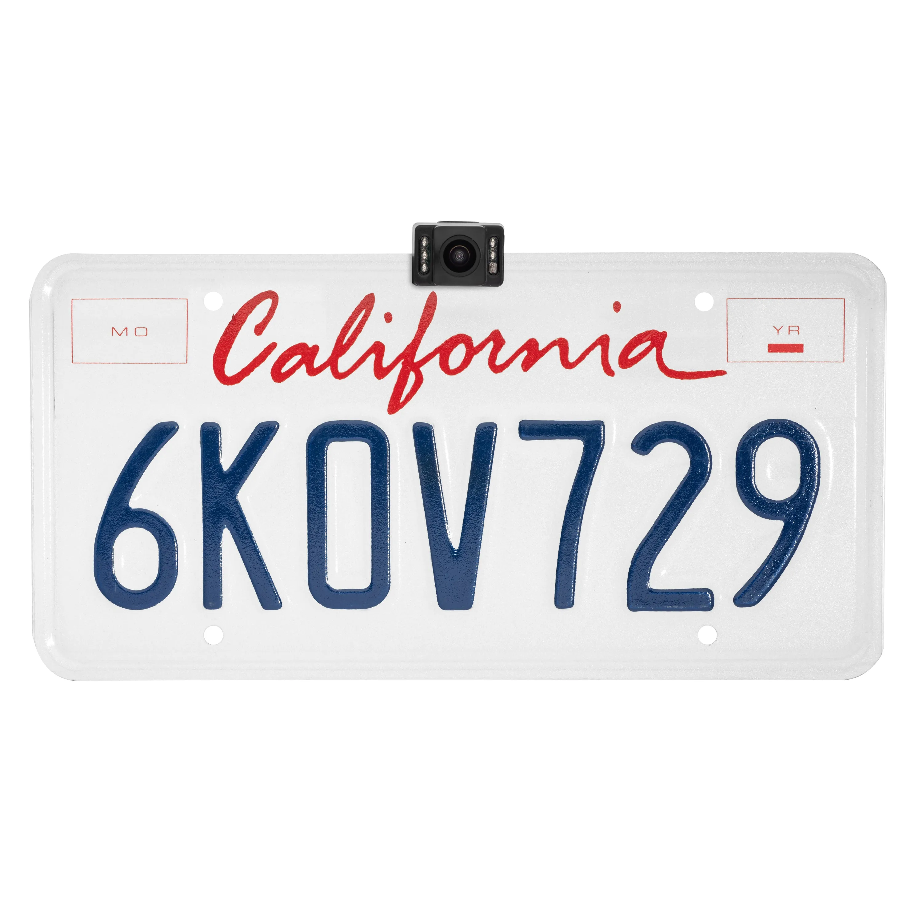 BOYO VTL17L - Concealed License Plate Backup Camera with Parking Lines and LED Lights (Black)