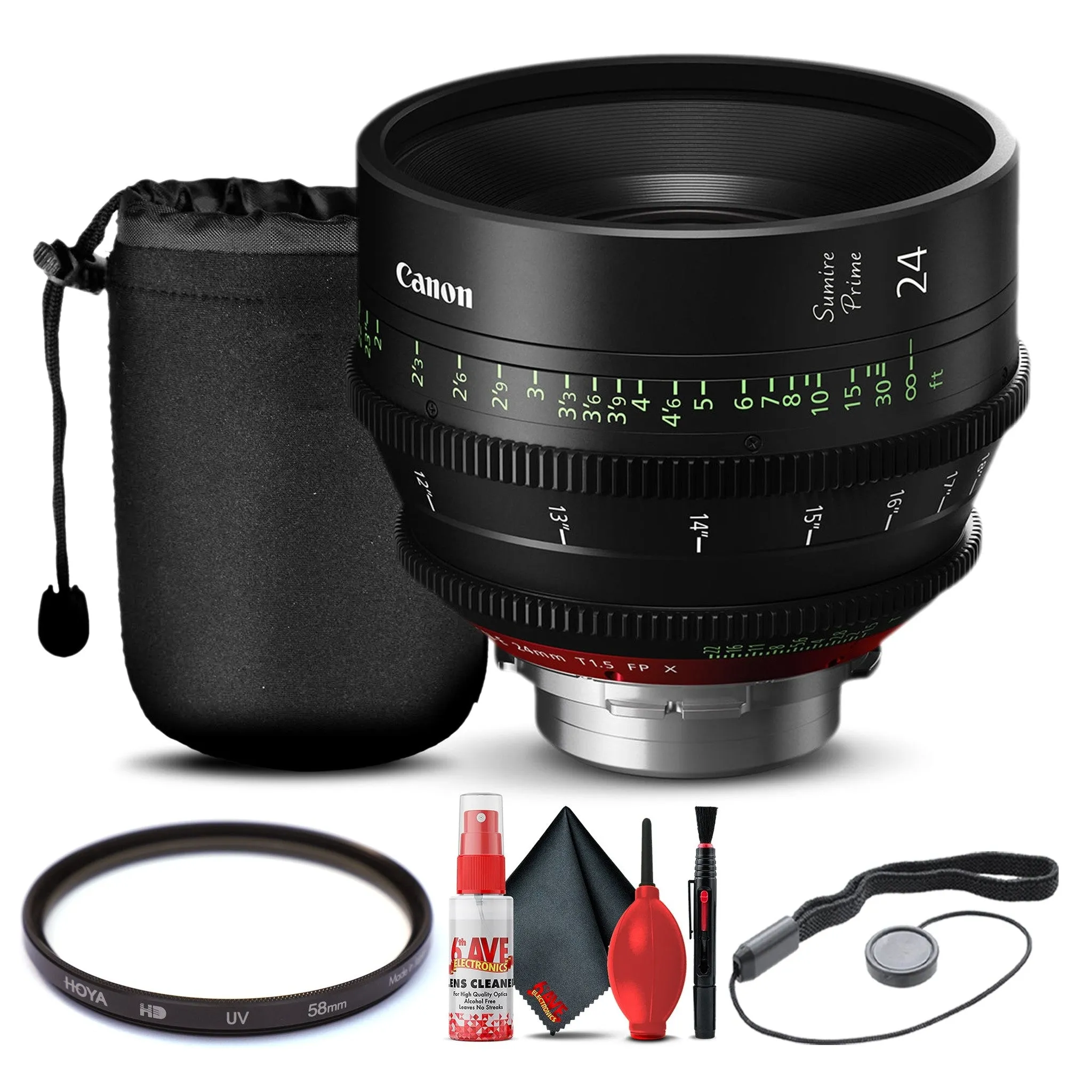 Canon 24mm Sumire Prime T1.5 (PL Mount, Feet) (3359C002)   Lens Pouch   More
