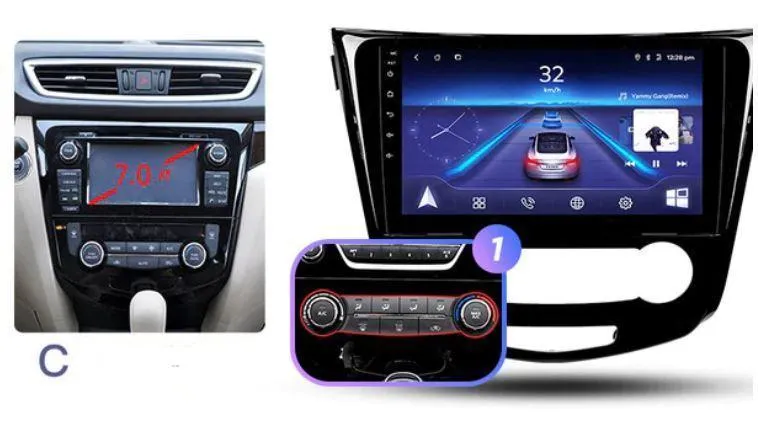 Car Dealz 10.2" Android 10.0 For Nissan X-Trail 2013-2018 In Dash Plus OEM Fascia