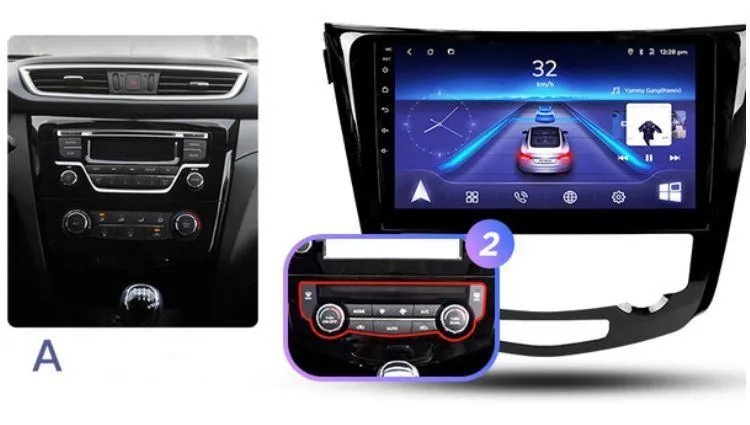 Car Dealz 10.2" Android 10.0 For Nissan X-Trail 2013-2018 In Dash Plus OEM Fascia