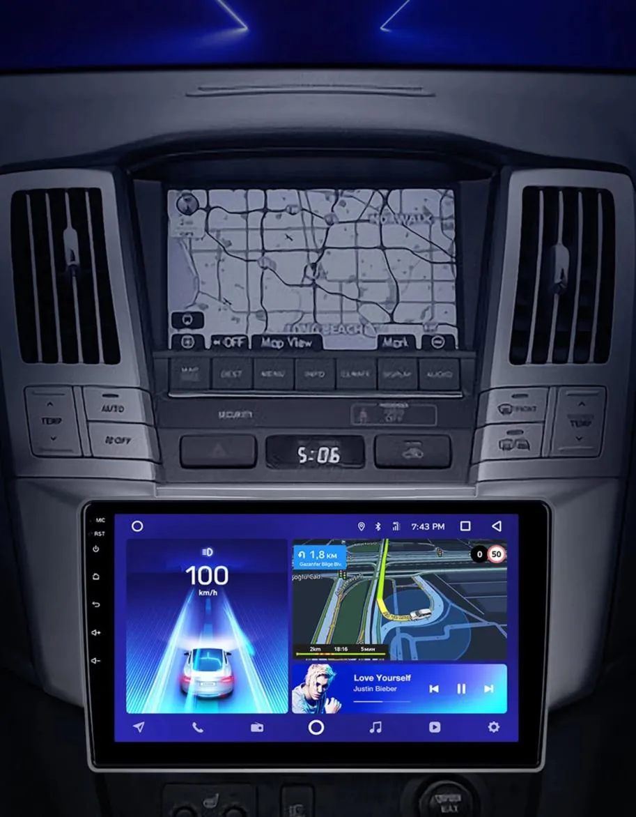 Car Dealz 10.2" Android 10.0 Lexus RX300/330/350/400H Toyota Harrier 2003-2009 with CAM In Dash Plus OEM Fascia