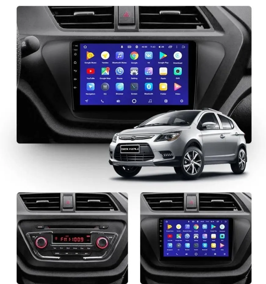 Car Dealz 10.2" Android 10.0 Lifan X50 1 2015-2019 In Dash Plus OEM Fascia